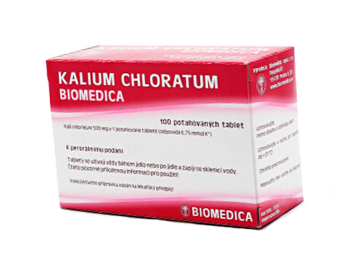 Thuốc Kalium chloratum biomedica 500mg Kali chloride cung cấp kali cho cơ thể