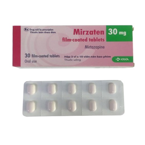 Thuốc Mirzaten 30mg Mirtazapine chữa rối loạn trầm cảm