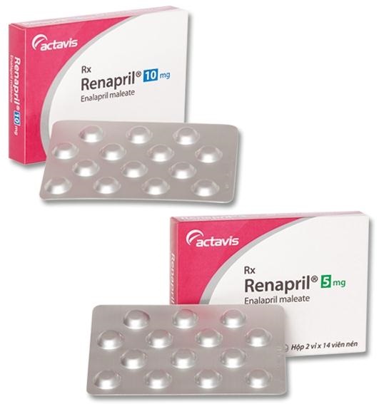Thuốc Renapril 10mg Enalapril maleat điều trị tăng huyết áp