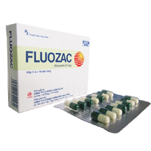 Thuốc Fluozac 20mg Fluoxetine hydrochloride điều trị trầm cảm