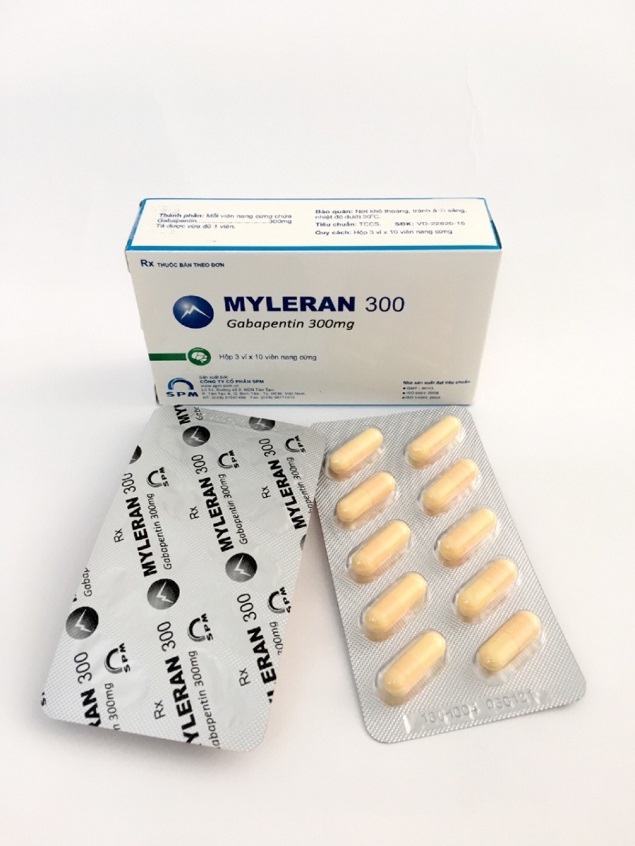Thuốc Myleran 300 300mg Gabapentin điều trị chứng co giật cục bộ ở người lớn và trẻ từ 12 tuổi trở lên