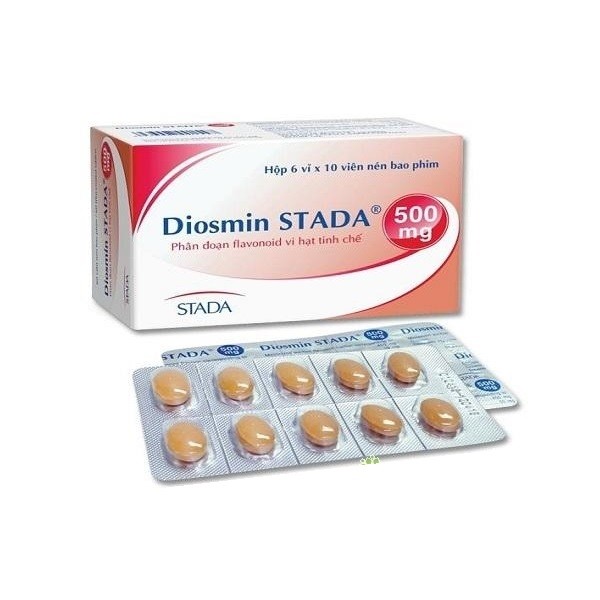 Thuốc Diosmin Stada 500mg điều trị các triệu chứng liên quan tới suy tĩnh mạch mạn tính