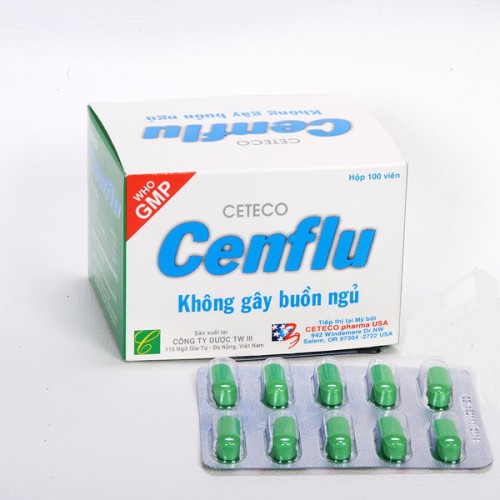 Thuốc Cenflu - F điều trị các triệu chứng cảm cúm