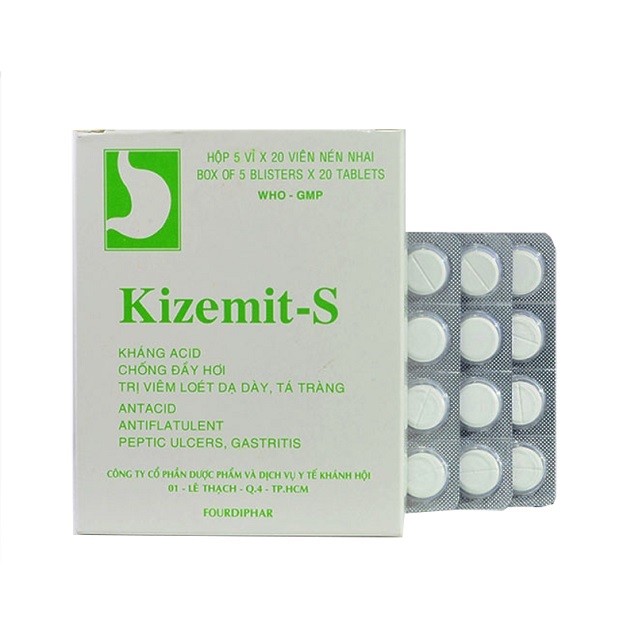 Thuốc Kizemit-S điều trị viêm loét dạ dày – tá tràng