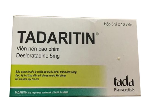 Thuốc Tadaritin 5mg Desloratadine giảm các triệu chứng viêm mũi dị ứng