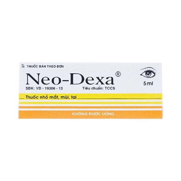 Thuốc Neo - Dexa 17.000IU Dexamethason điều trị các nhiễm khuẩn ở tai, mắt, da