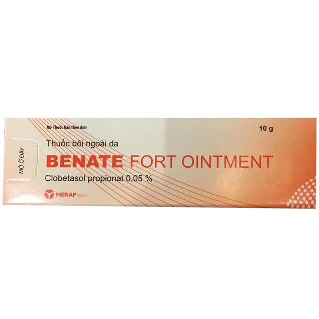 Thuốc Benate fort ointment 2,5mg Clobetasol propionat thuốc sát khuẩn