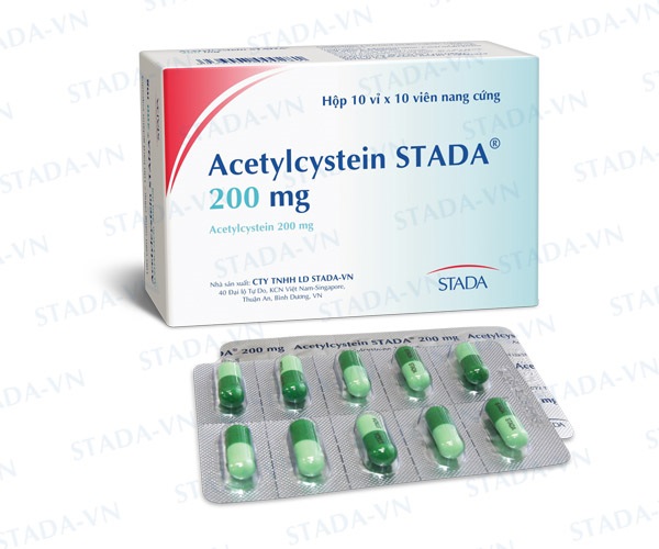 Thuốc Practyl-F 200mg Acetylcystein tiêu nhày trong các bệnh phế quản-phổi
