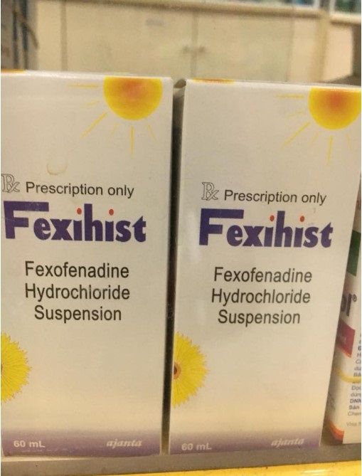 Thuốc Fexihist 180 180mg Fexofenadine điều trị các triệu chứng do viêm mũi dị ứng theo mùa
