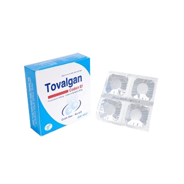 Thuốc Tovalgan Codein Ef giảm đau từ nhẹ đến nặng vừa