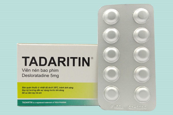 Thuốc Tadaritin 5mg Desloratadine giảm các triệu chứng viêm mũi dị ứng