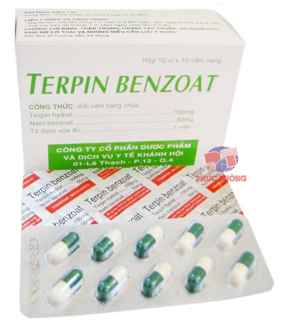 Thuốc Terpin-benzoat điều trị ho có đờm