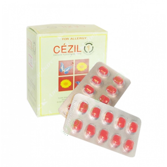 Thuốc Cezil 10mg Cetirizine điều trị viêm mũi dị ứng