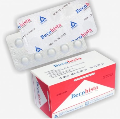 Thuốc Becohista 10mg Cetirizin dihydrochlorid điều trị viêm mũi dị ứng