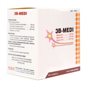 Thuốc 3B-Medi tab dự phòng và điều trị thiếu vitamin nhóm B