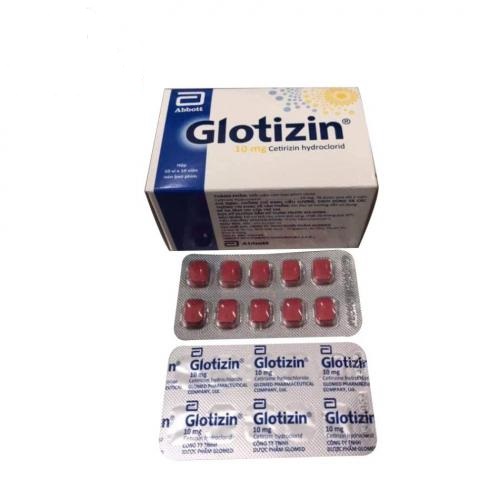 Thuốc Glotizin 10mg Cetirizin hydroclorid điều trị triệu chứng viêm mũi dị ứng