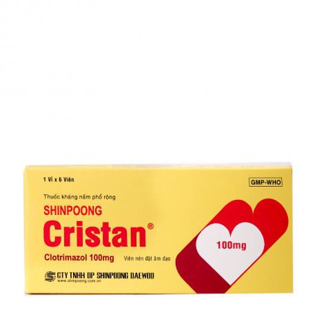 Thuốc Shinpoong Cristan 100mg Clotrimazol điều trị nhiễm nấm Candida âm đạo