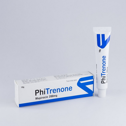 Thuốc Phitrenone 100mg Mupirocin điều trị các nhiễm khuẩn da do vi khuẩn như: chốc lở, viêm nang lông, nhọt