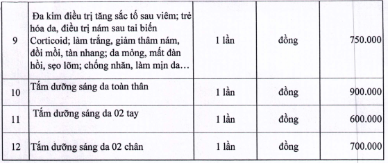 Bảng giá khám bệnh của Bệnh viện Da liễu Đà Nẵng