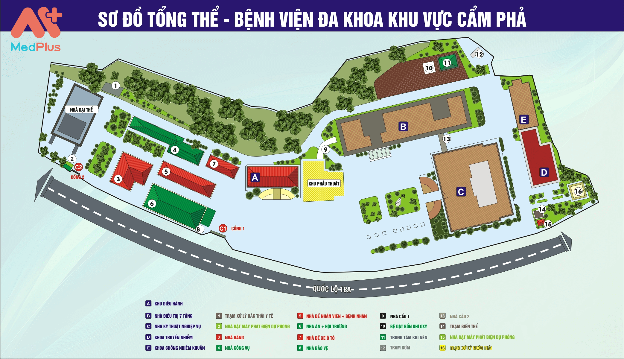 Sơ đồ bệnh viện Cẩm phả